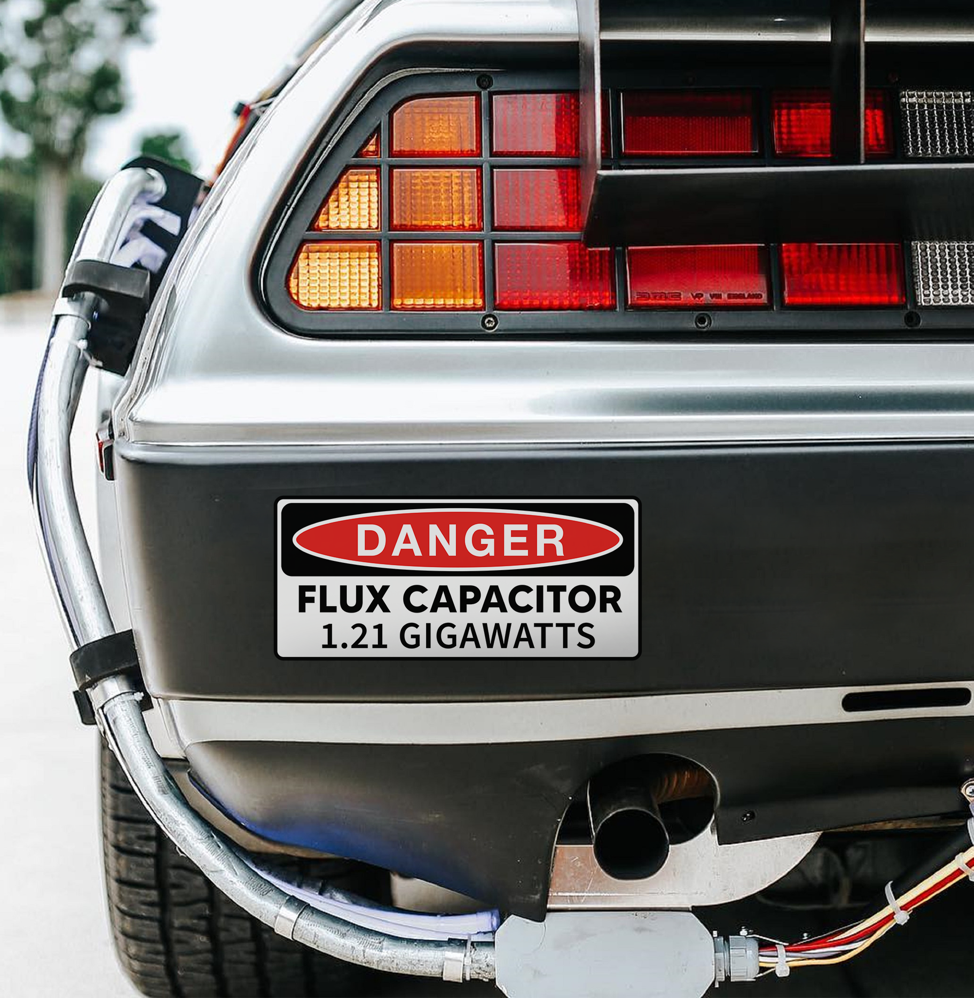 Back To The Future Flux Capacitor 1.21 Gigawatts Funny Sticker Car Truck Decal