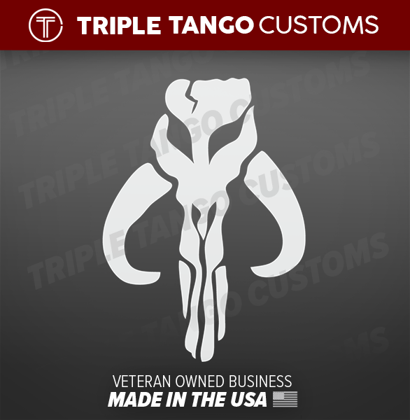 Mandalorian BOBA FETT MYTHOSAUR STICKER