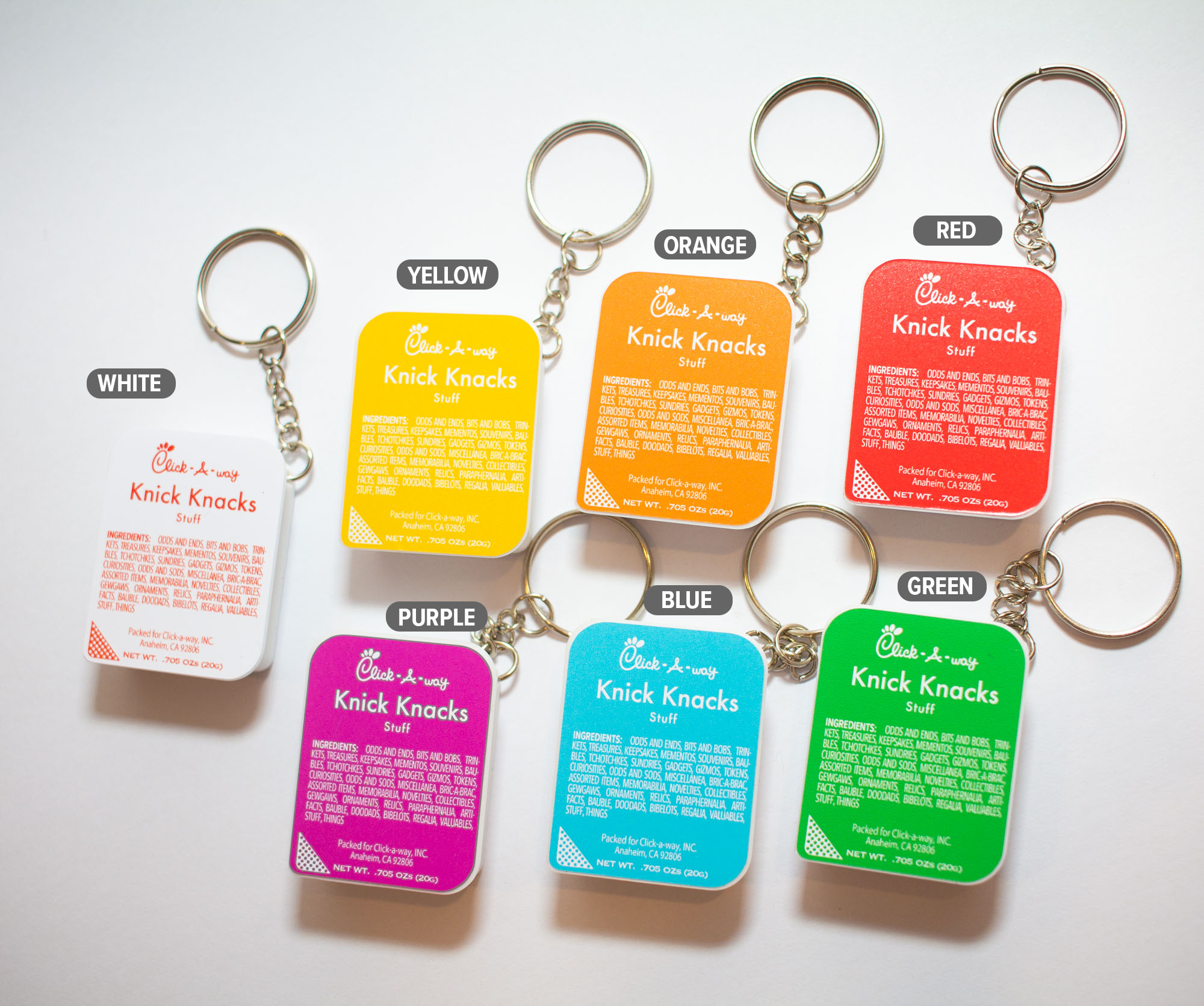 Chicken Nugget Sauce Keychain Storage Container