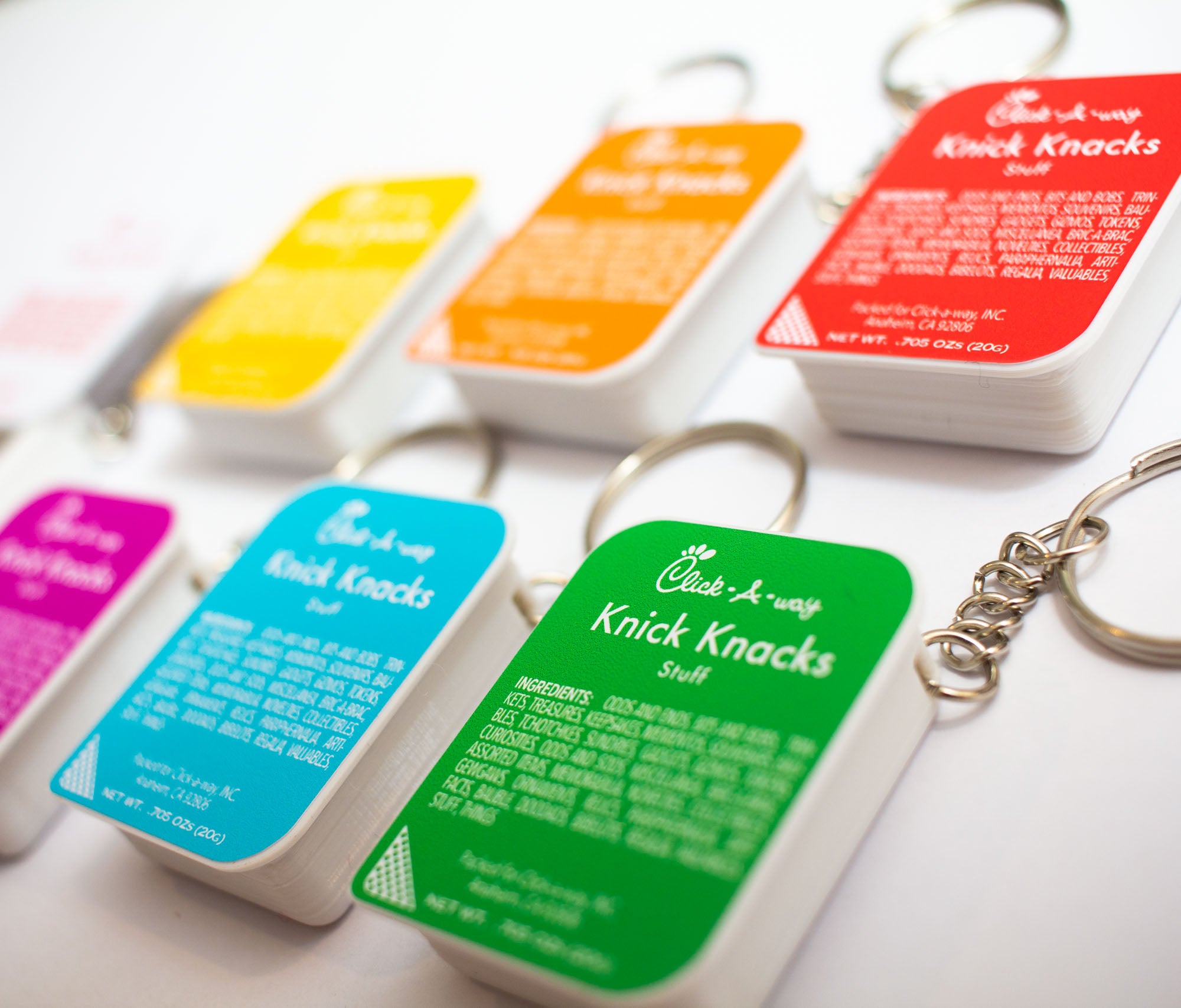 Chicken Nugget Sauce Keychain Storage Container