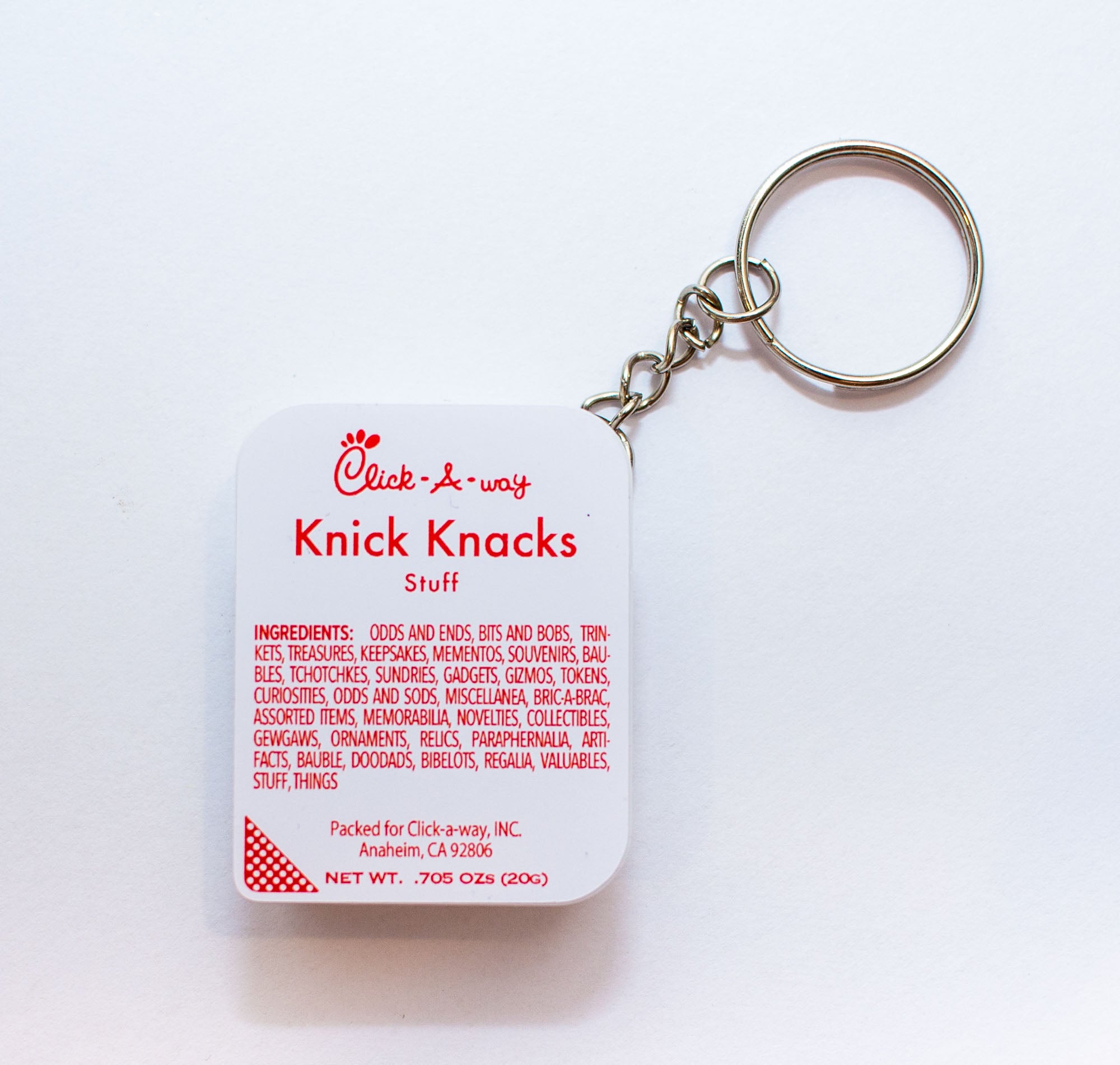 Chicken Nugget Sauce Keychain Storage Container