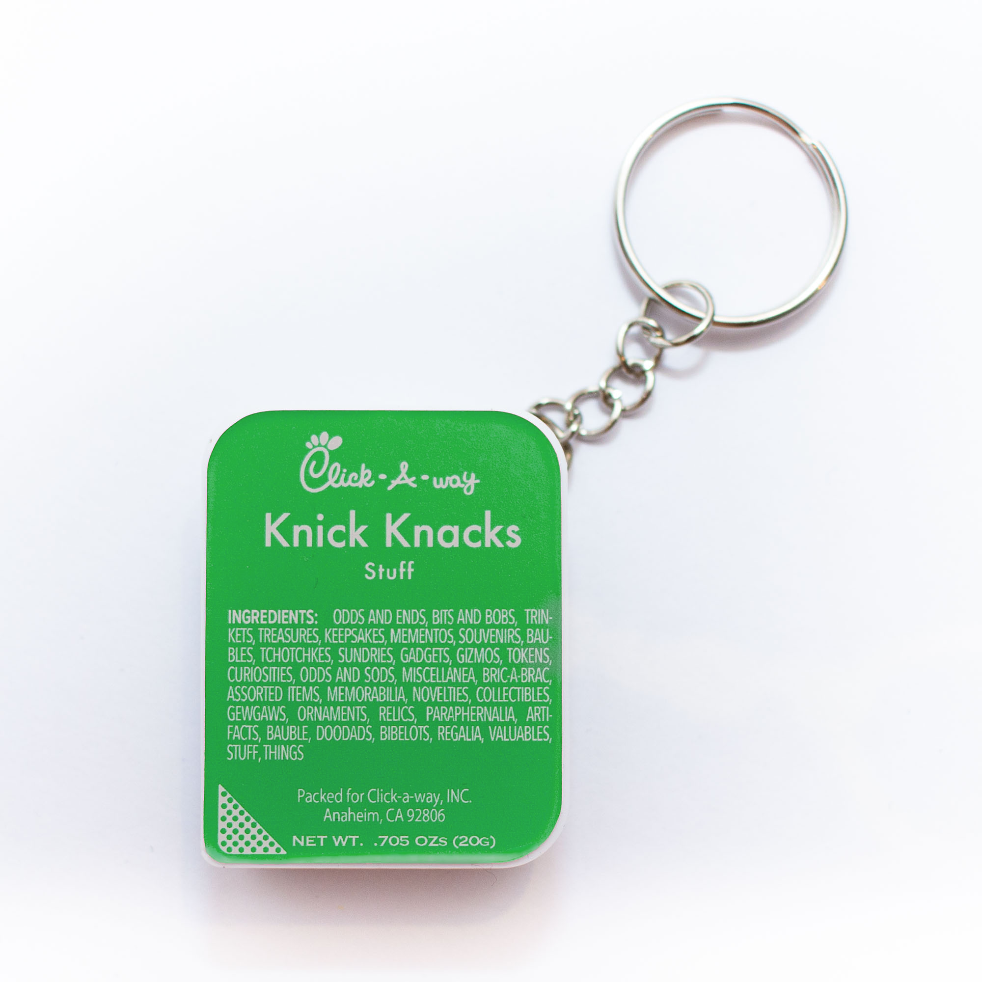 Chicken Nugget Sauce Keychain Storage Container