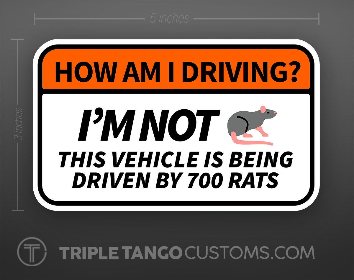 Funny Bumper Sticker 6 Pack - Tickling Tarmac Treasures 🌟🌟🌟🌟🌟