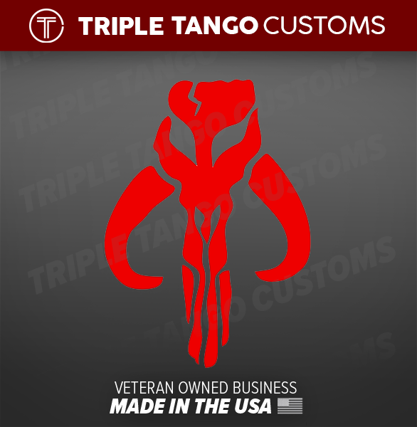 Mandalorian BOBA FETT MYTHOSAUR STICKER